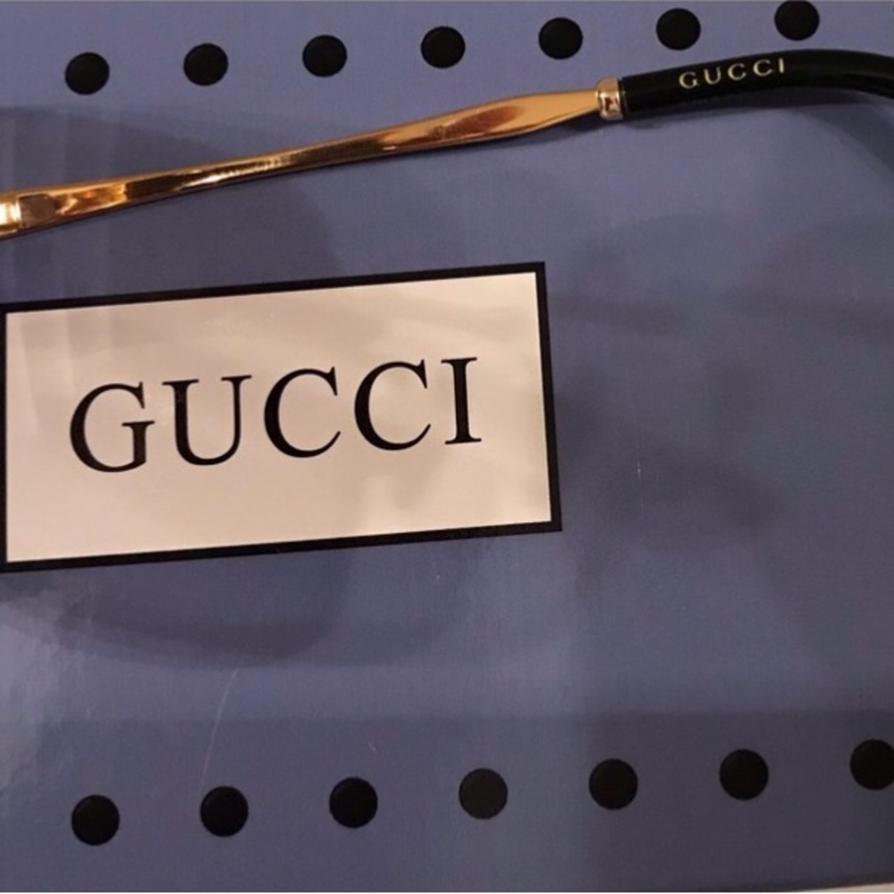 Gucci Gold Eyeglasses with Case - Picture 7 of 7